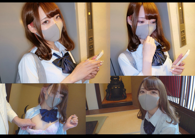 可愛いマスク顔のJKですが変態ギャルなのです