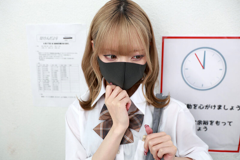 vrkm01644 藍瀬ミナ ギャル制服姿でマスク顔 ハイクオリティVR