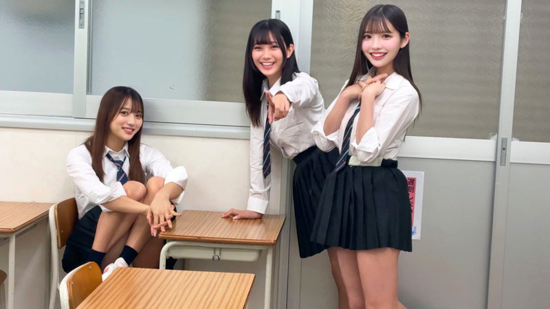 かりん&める&なぎさ 無料サンプル画像(1) 【JK特化AV動画レビューまとめ|JKキング】
