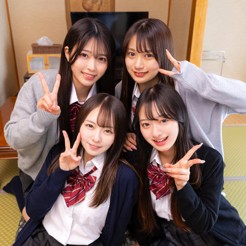 かりん&めいさ&かほ&あおい 無料サンプル画像(1) 【JK特化AV動画レビューまとめ|JKキング】