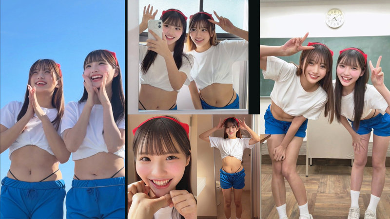 かりん&める 無料サンプル画像(1) 【JK特化AV動画レビューまとめ|JKキング】